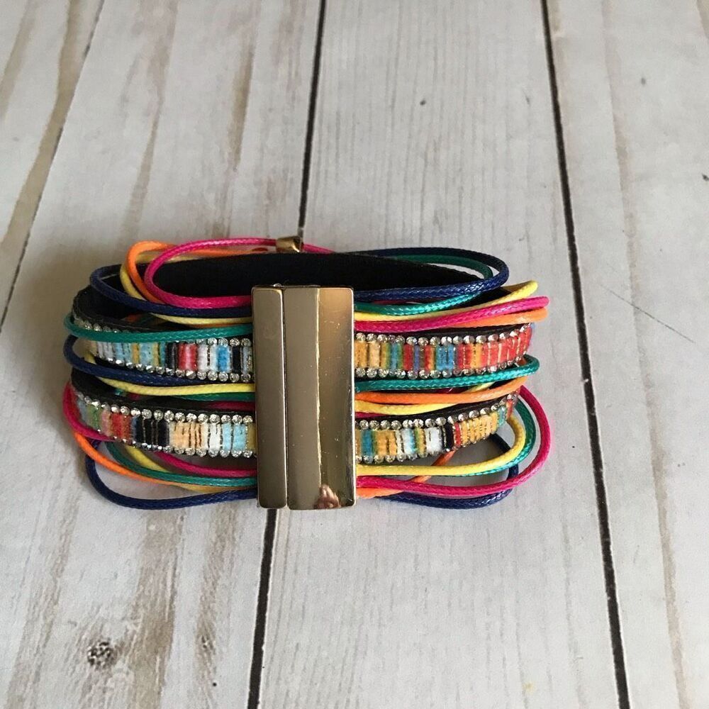 Unbranded magnetic clasp bracelet very colorful bright trendy